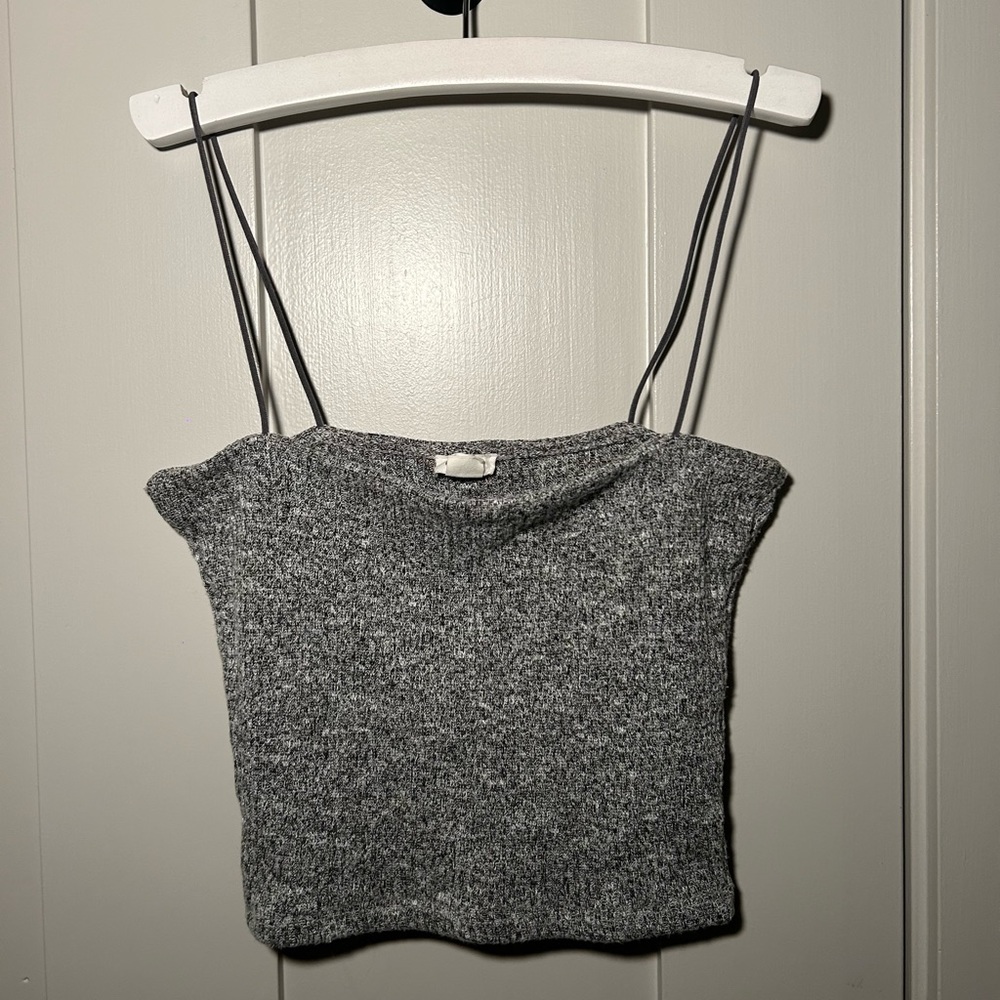 Grey crop top 🩶